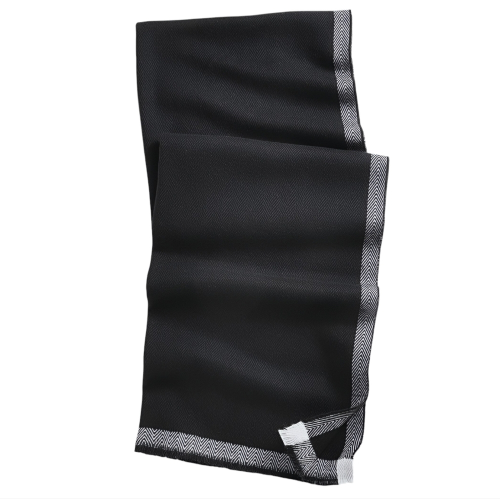 NWT Alfani Men's Solid Tipped Scarf Black Size Regular